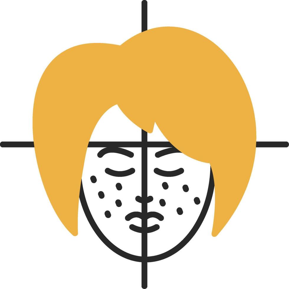 Face Treatment Skined Filled Icon vector