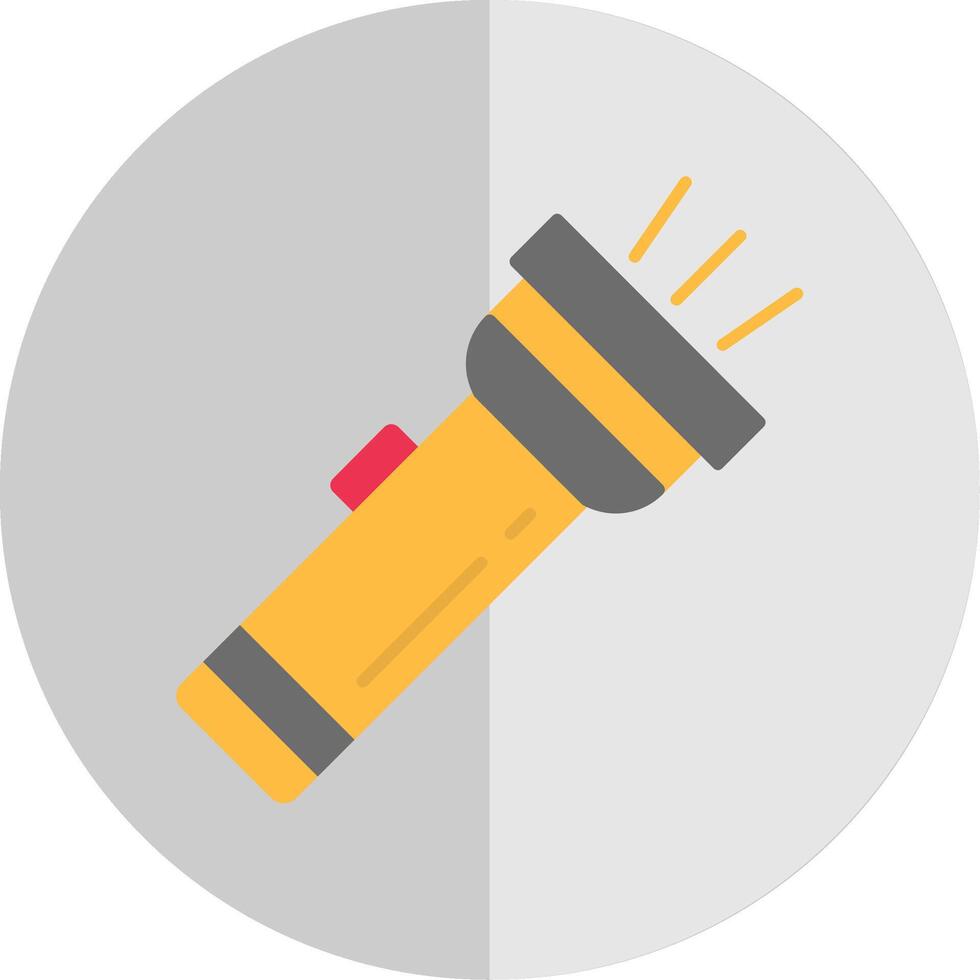 Flashlight Flat Scale Icon vector