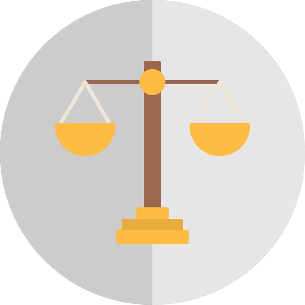 Steelyard Balance Flat Scale Icon vector