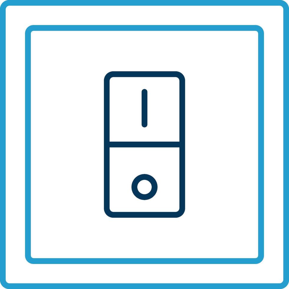 Switcher Line Blue Two Color Icon vector