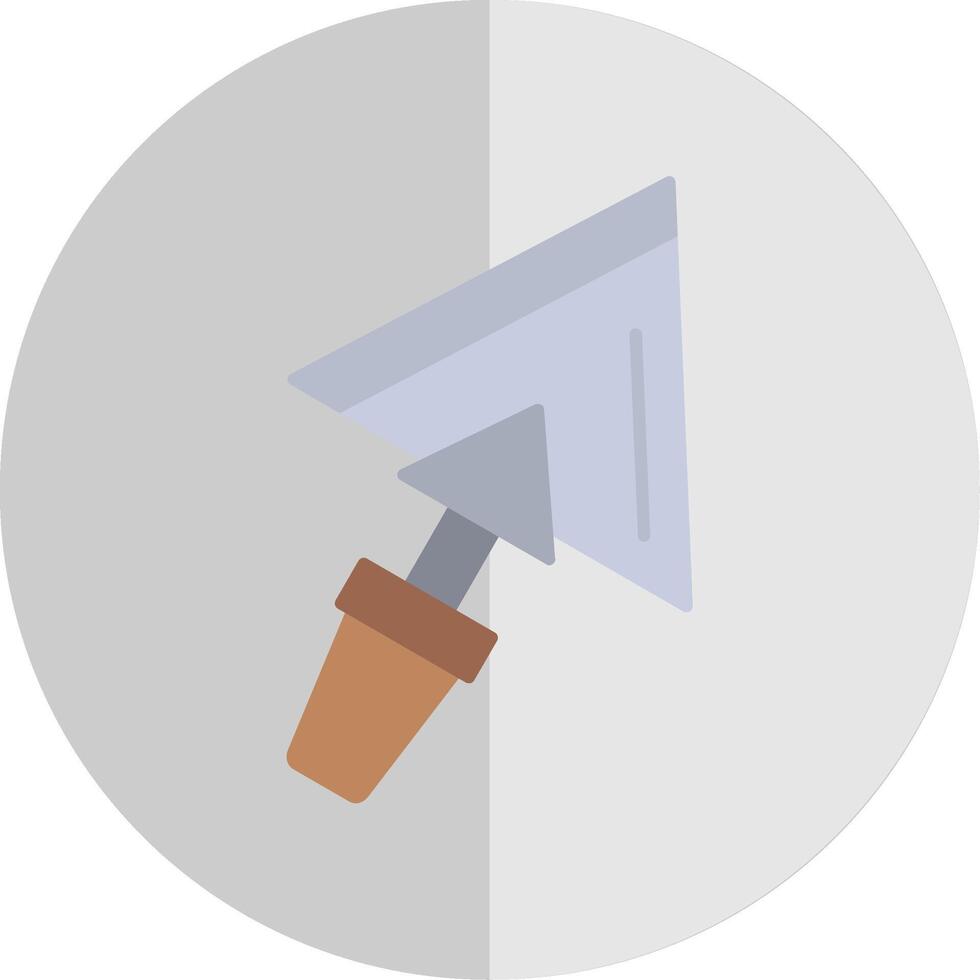 Plastering Trowel Flat Scale Icon vector