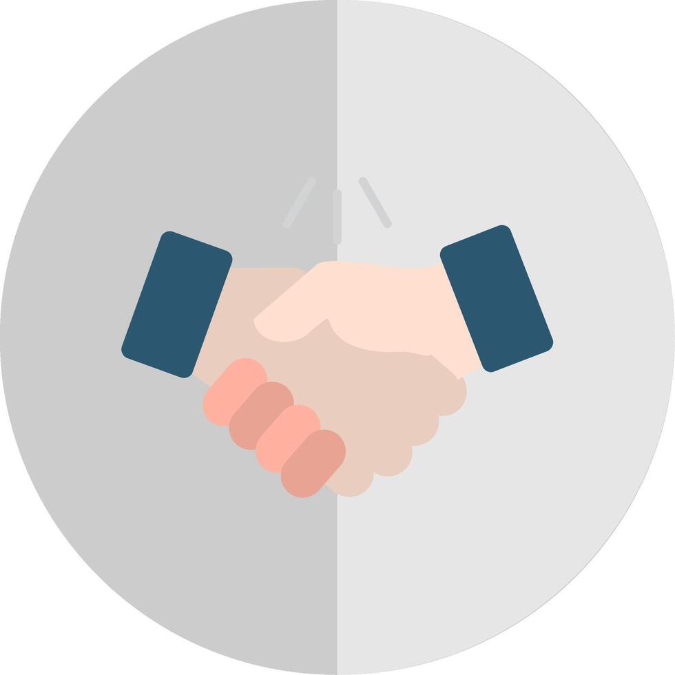 Handshake Flat Scale Icon vector