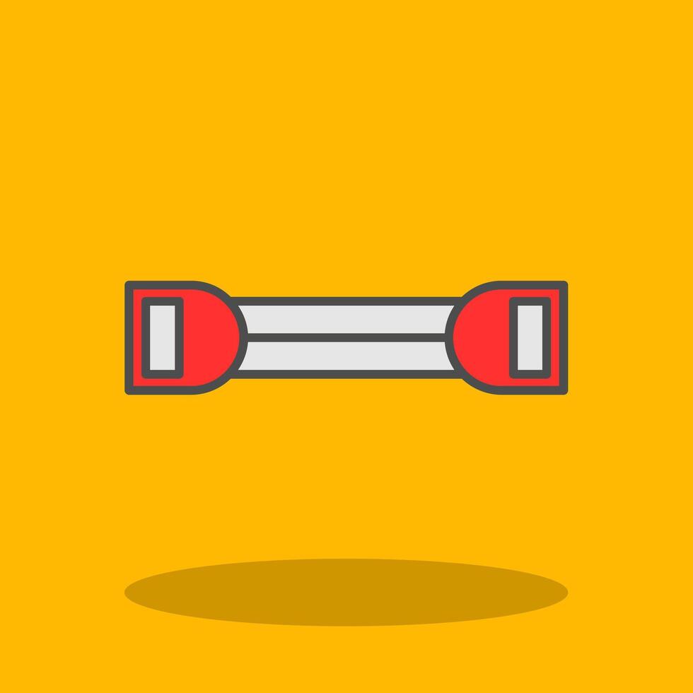 Chest Expander Filled Shadow Icon vector