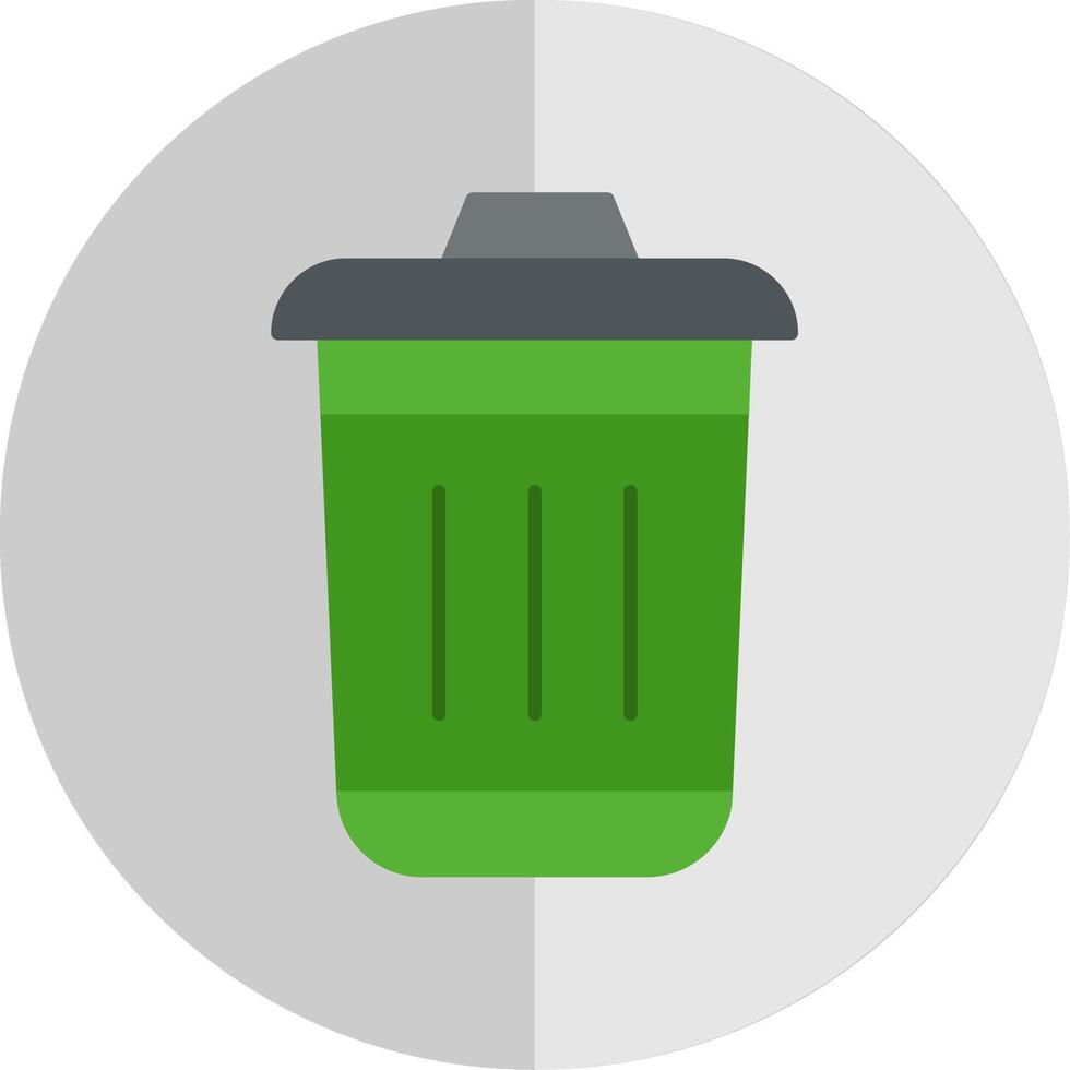 basura plano escala icono vector