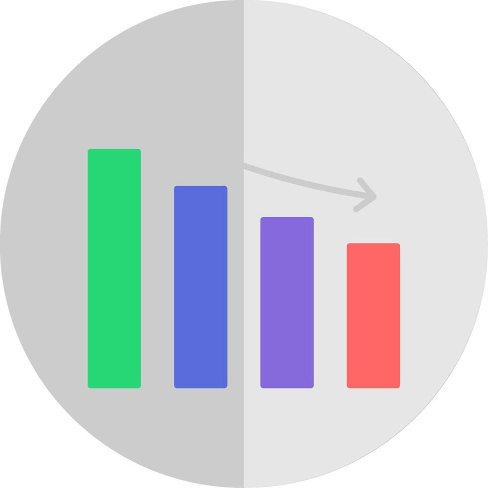 Reputation Loss Flat Scale Icon vector