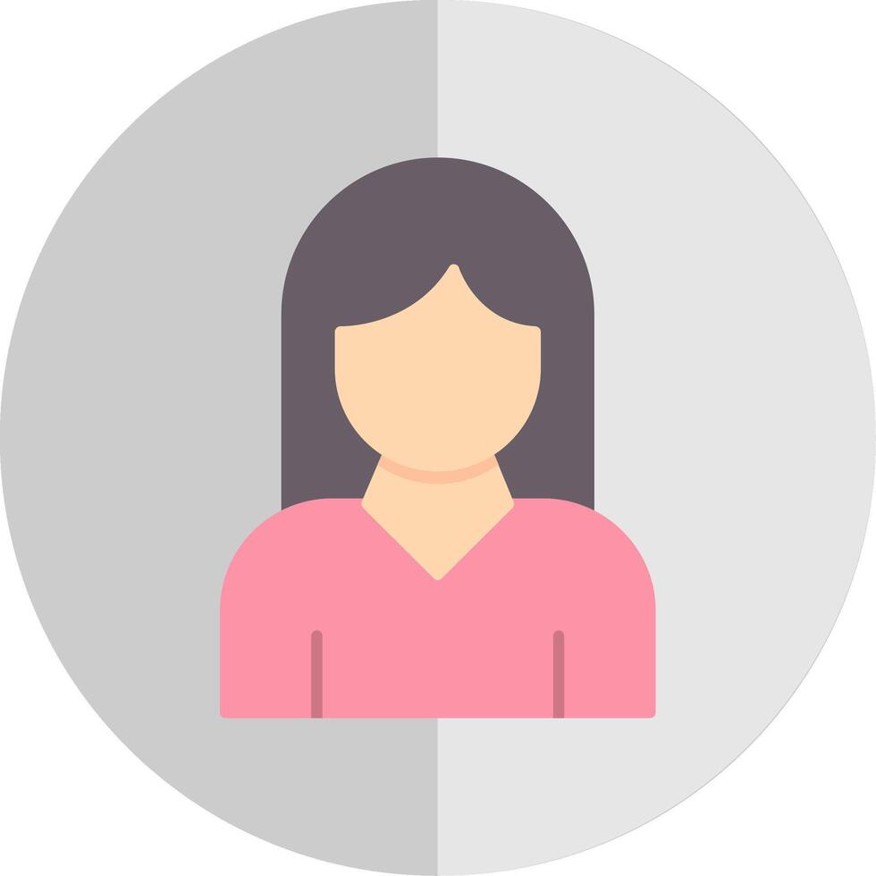 Woman Flat Scale Icon vector