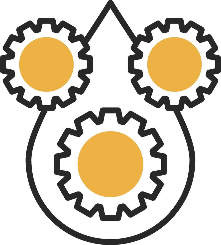 Lubricant Skined Filled Icon vector