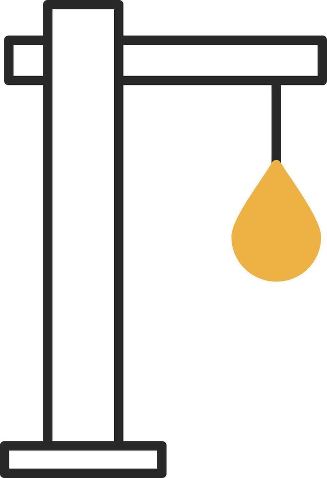 Gallows Skined Filled Icon vector