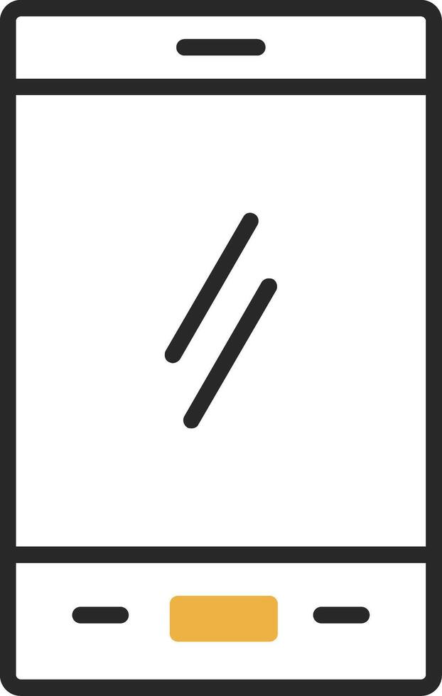 Phone Skined Filled Icon vector