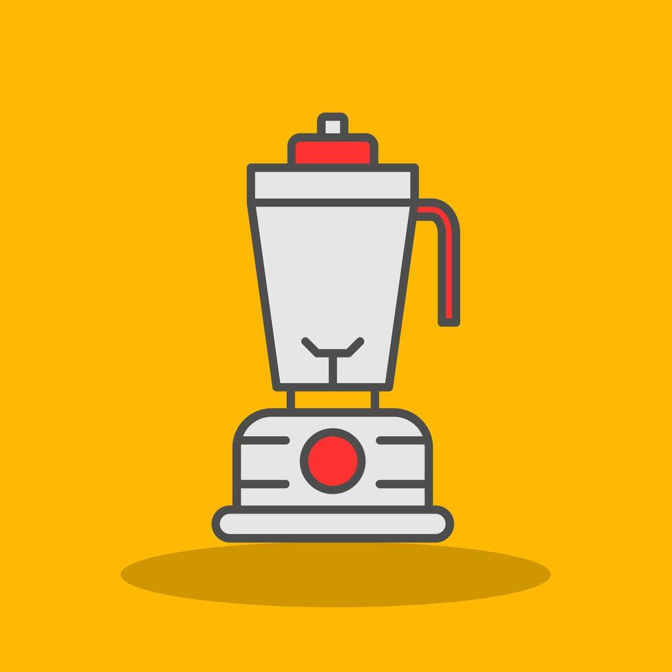 Blender Filled Shadow Icon vector