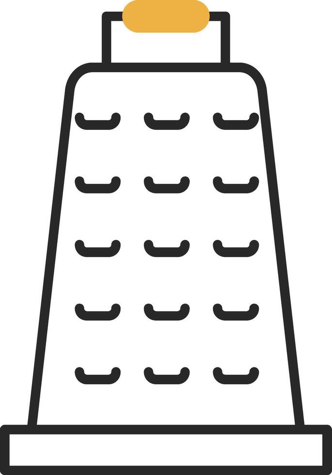 Grater Skined Filled Icon vector