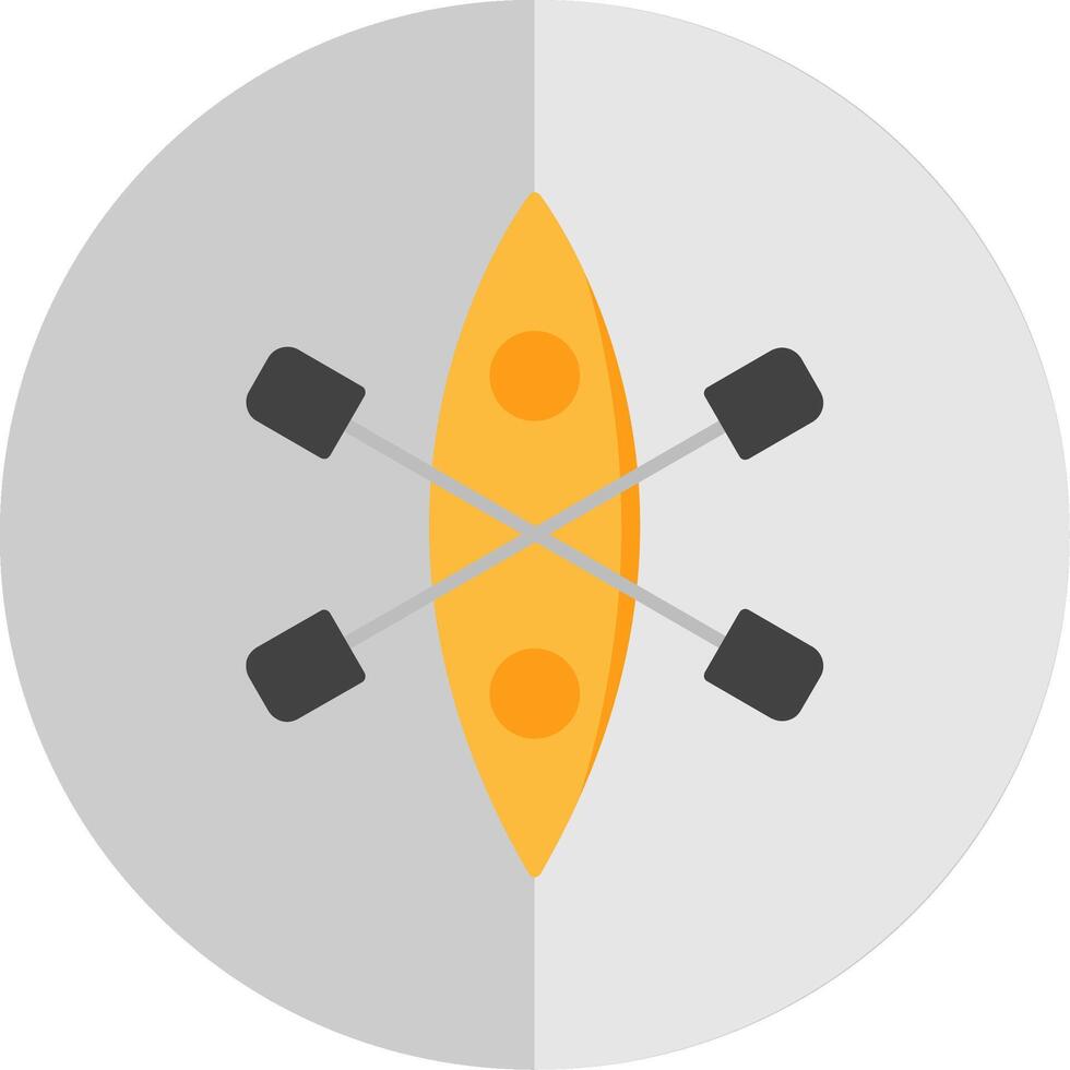 Kayak Flat Scale Icon vector