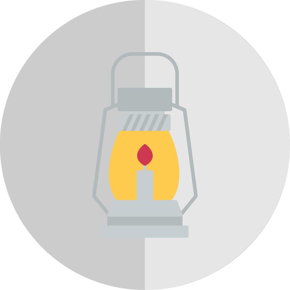 Gas Lamp Flat Scale Icon vector