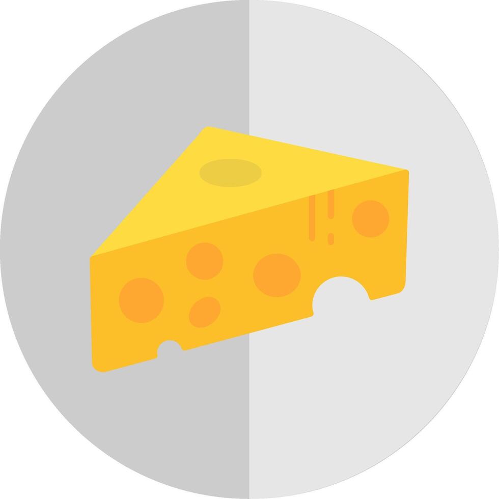 queso plano escala icono vector