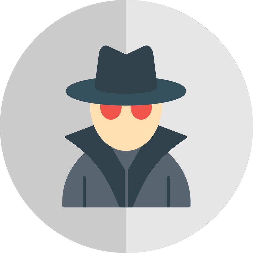 Criminal Flat Scale Icon vector