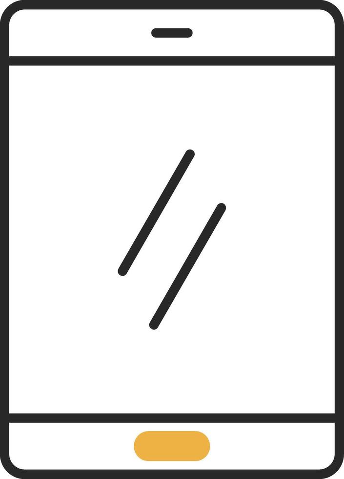 Smartphone Skined Filled Icon vector