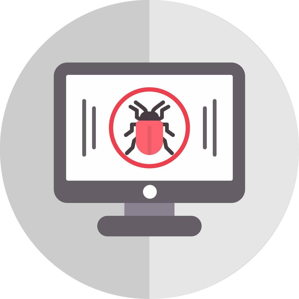 Malware Flat Scale Icon vector