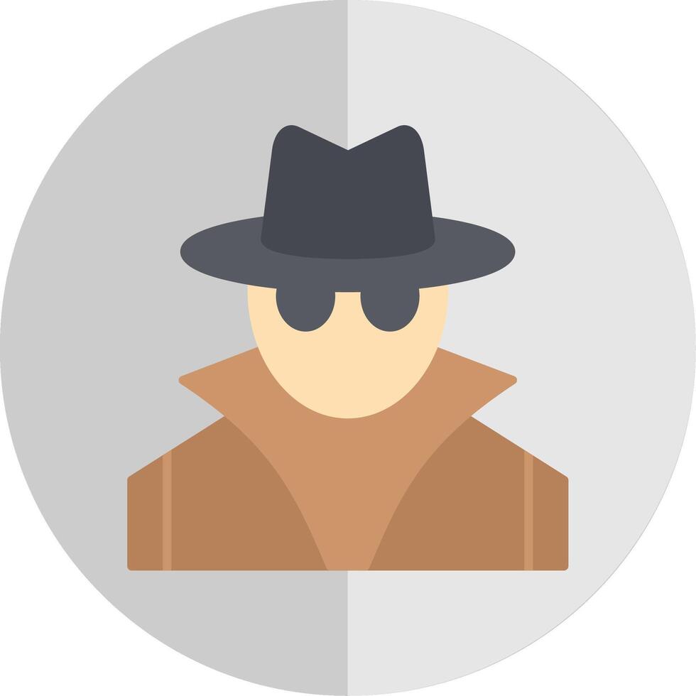 Spy Flat Scale Icon vector