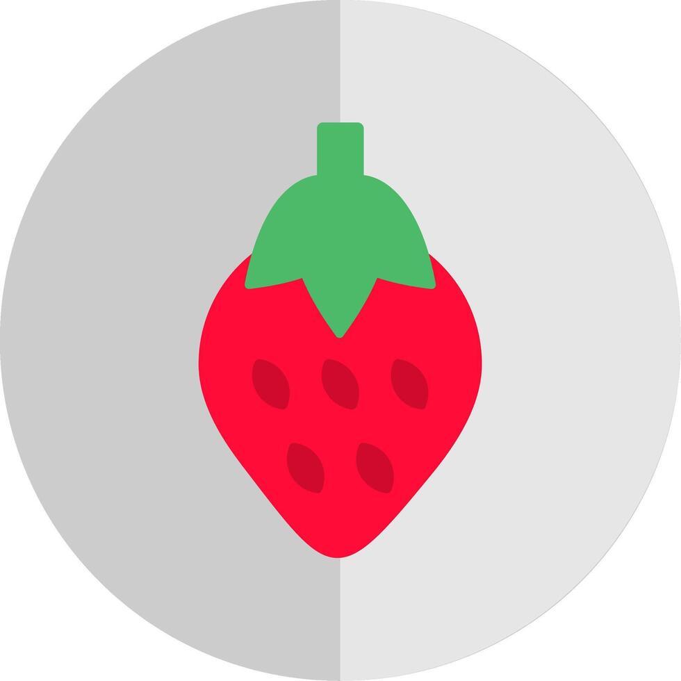 Strawberry Flat Scale Icon vector