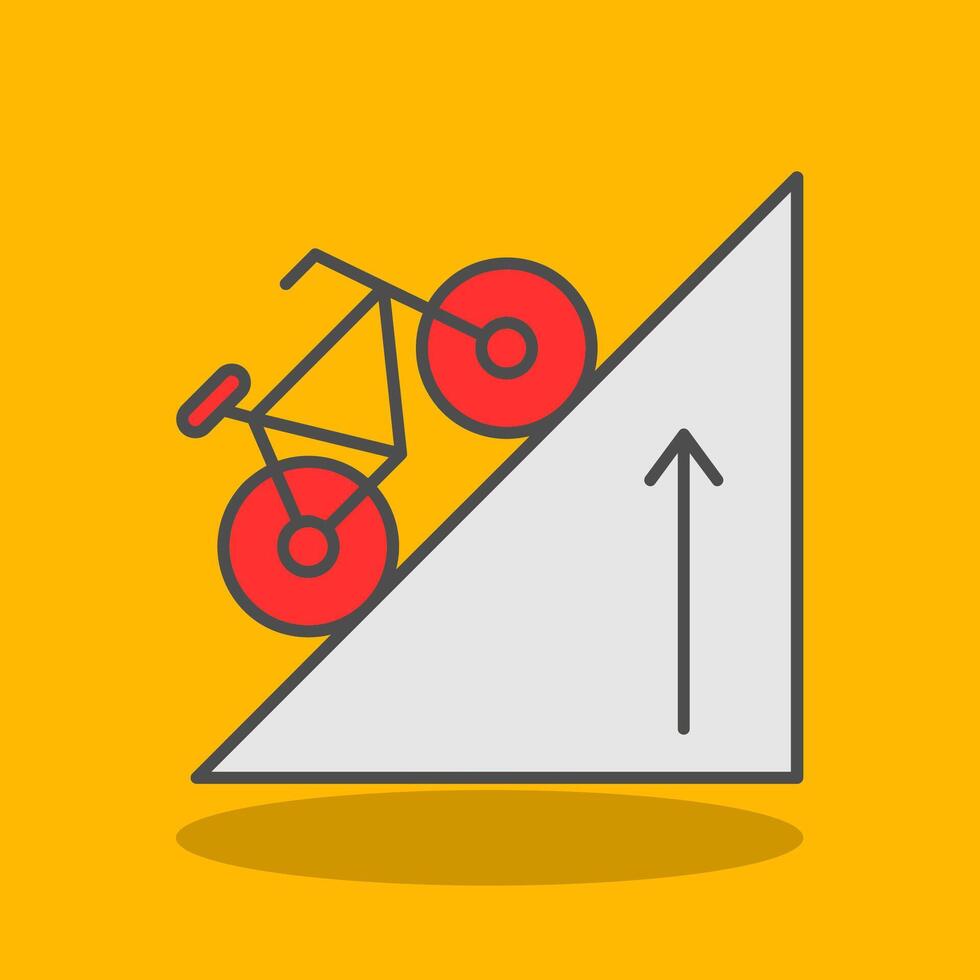 Elevation Filled Shadow Icon vector