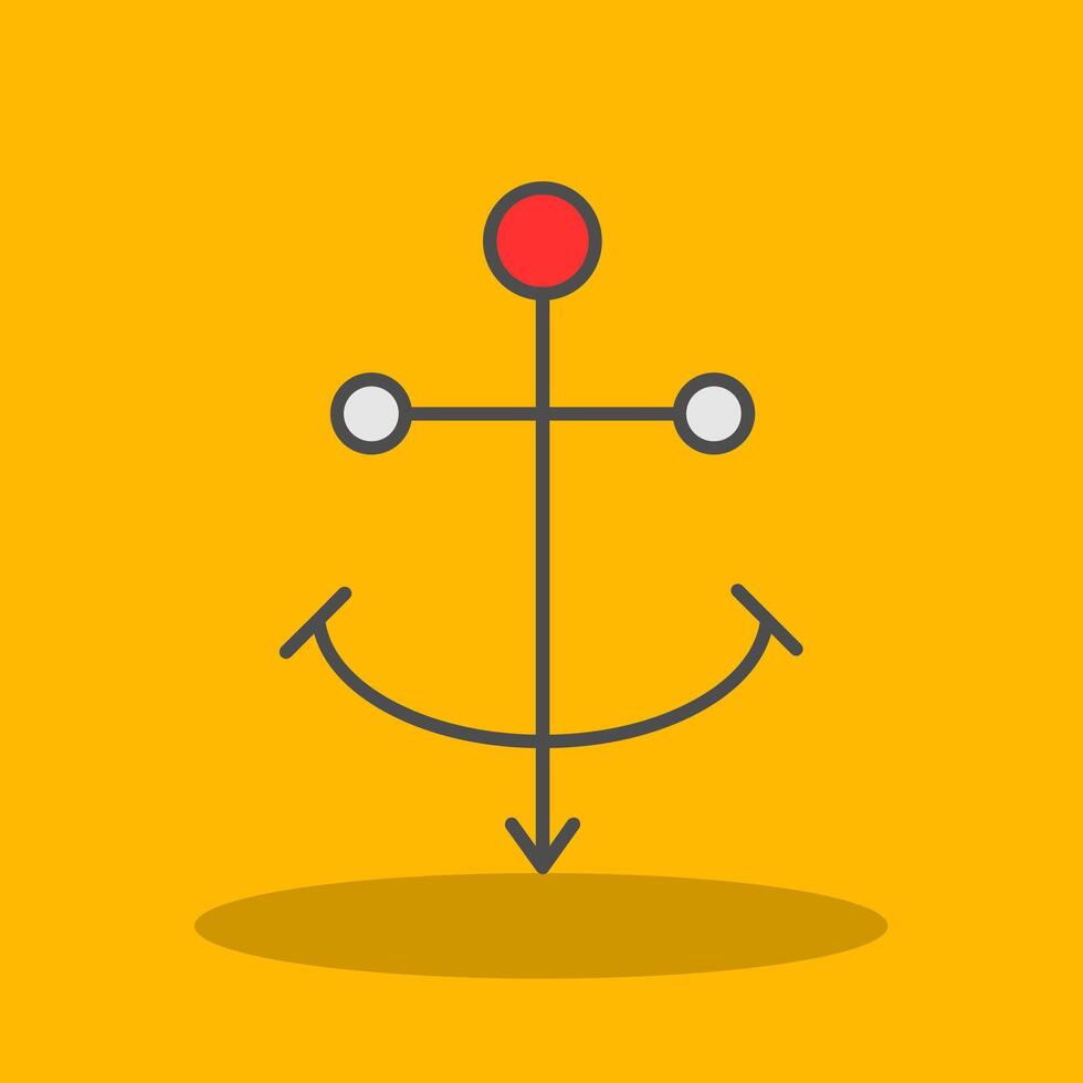 Harbour Filled Shadow Icon vector