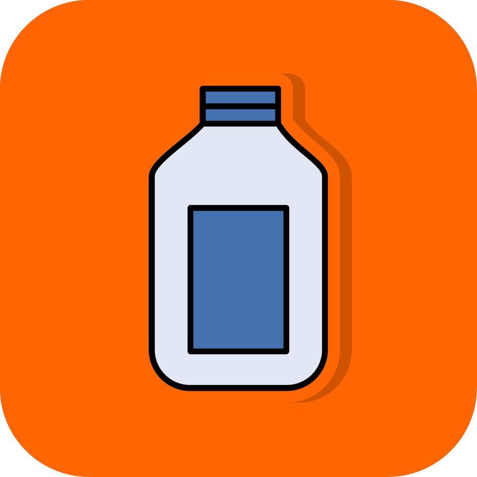 Detergent Filled Orange background Icon vector