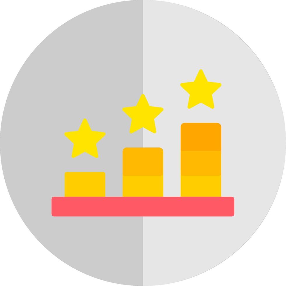 Ranking Flat Scale Icon vector