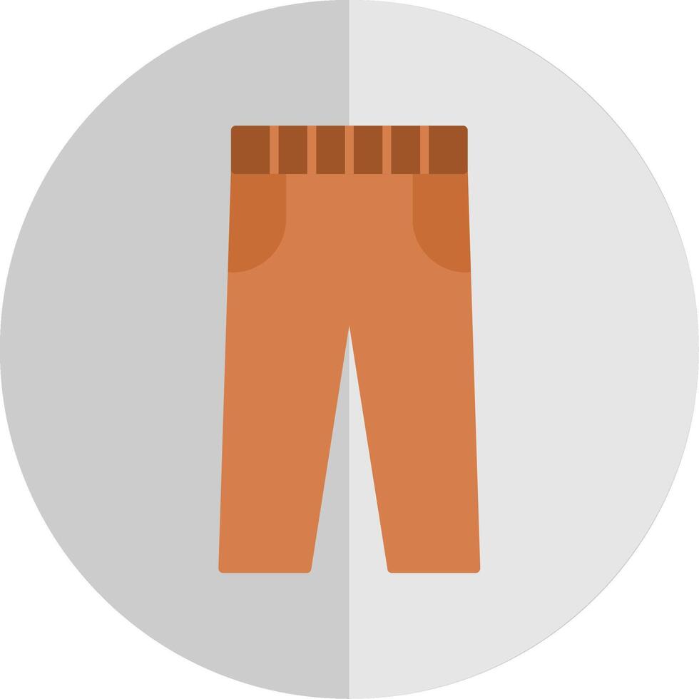 Trousers Flat Scale Icon vector