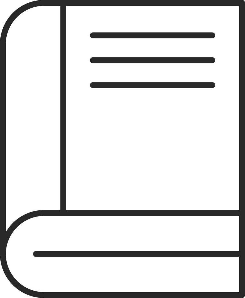 Book Skined Filled Icon vector