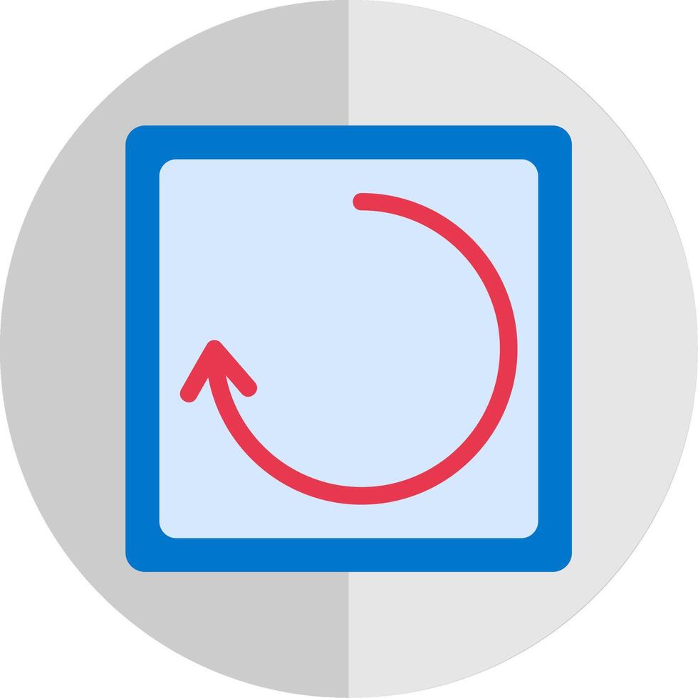 Rotate Flat Scale Icon vector