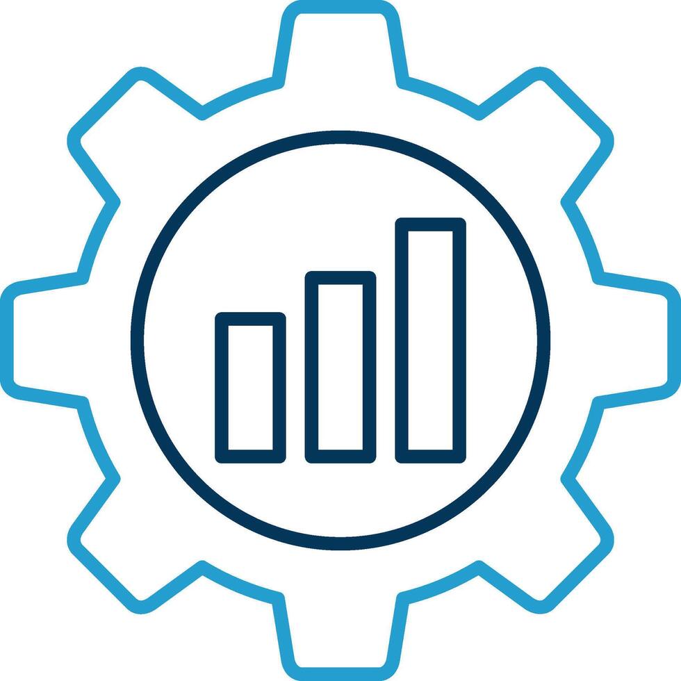 Productivity Line Blue Two Color Icon vector