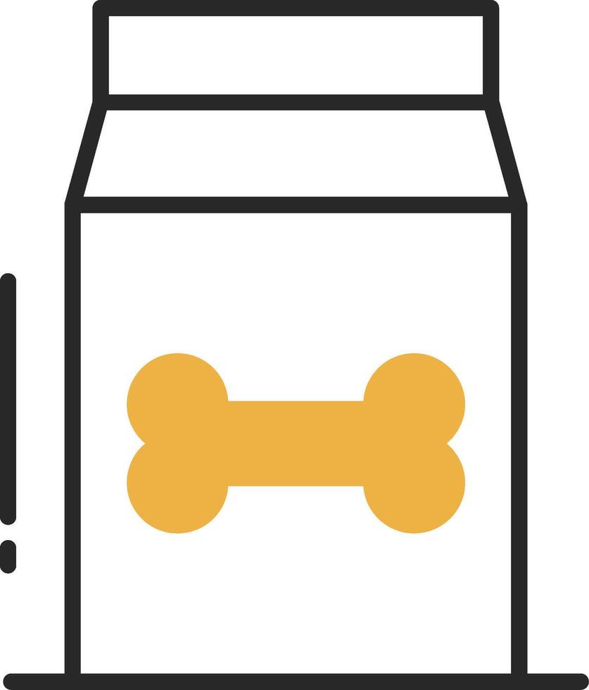 Pet Food Skined Filled Icon vector
