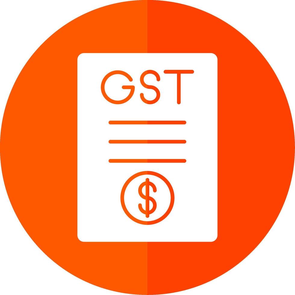 Gst Glyph Red Circle Icon vector