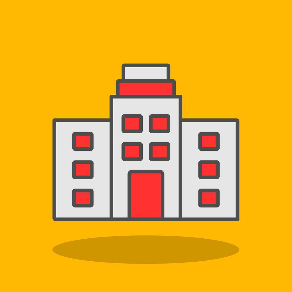 Office Filled Shadow Icon vector