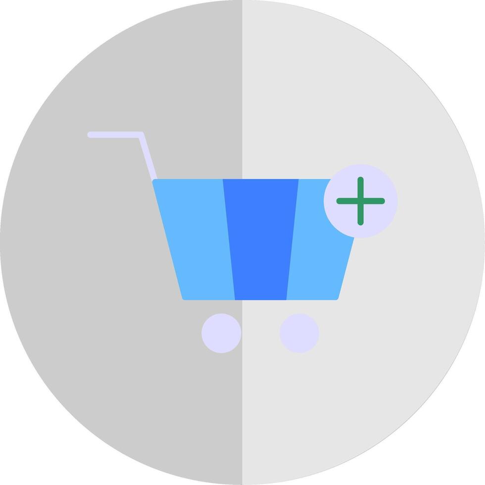 Add To Cart Flat Scale Icon vector