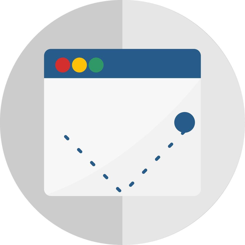 Bounce Rate Flat Scale Icon vector