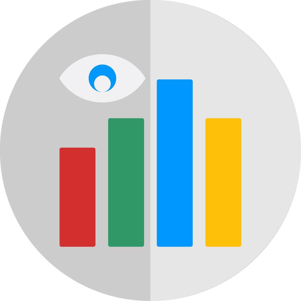 Data Visualization Flat Scale Icon vector
