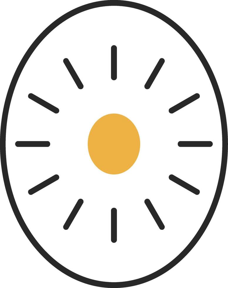 Kiwi Skined Filled Icon vector