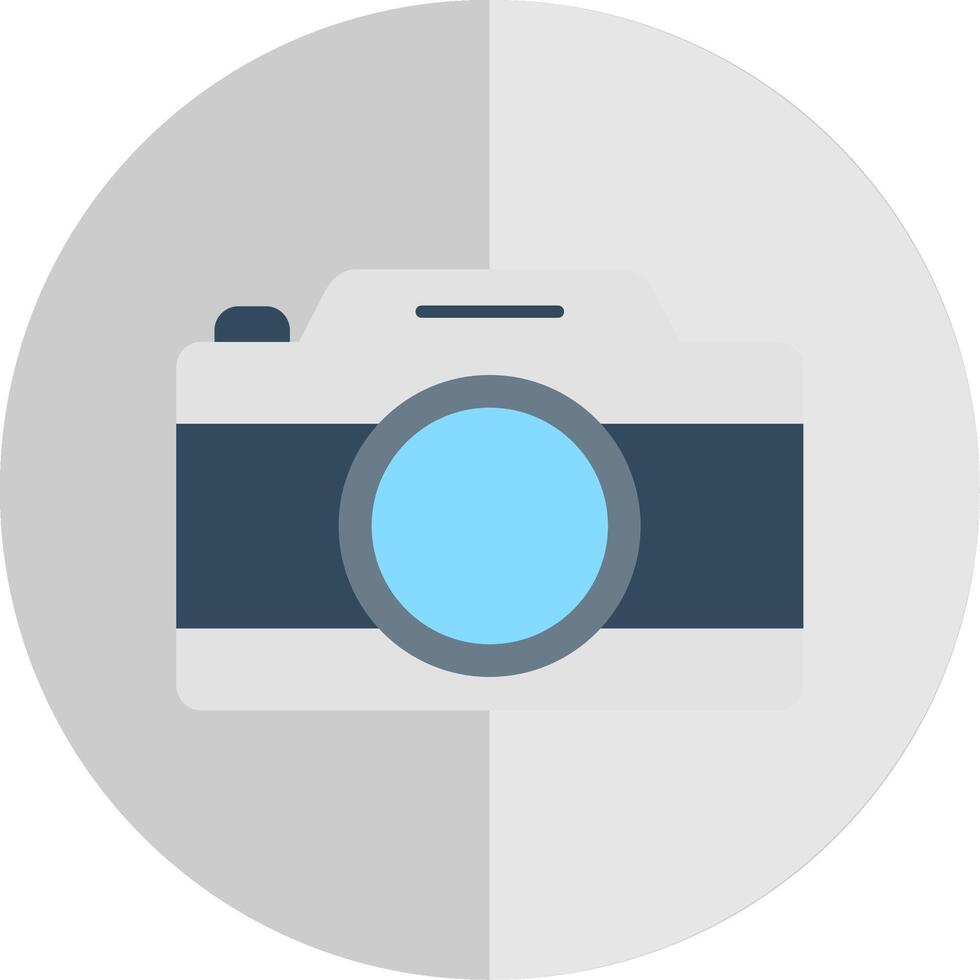 Camera Flat Scale Icon vector