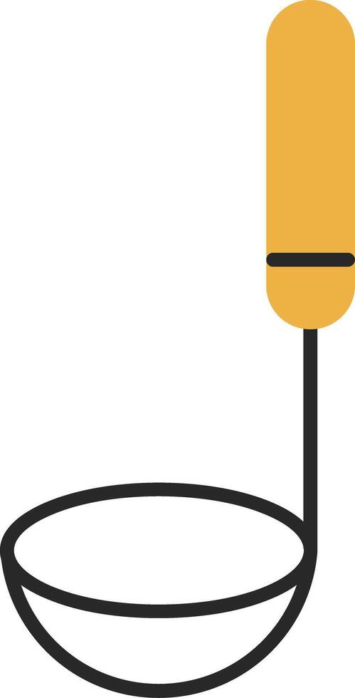 Ladle Skined Filled Icon vector