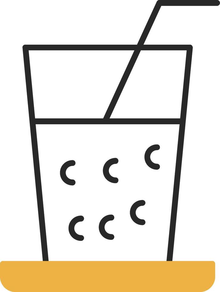bebidas desollado lleno icono vector