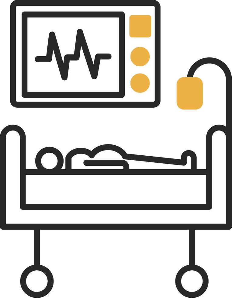 Medical Treatment Skined Filled Icon vector