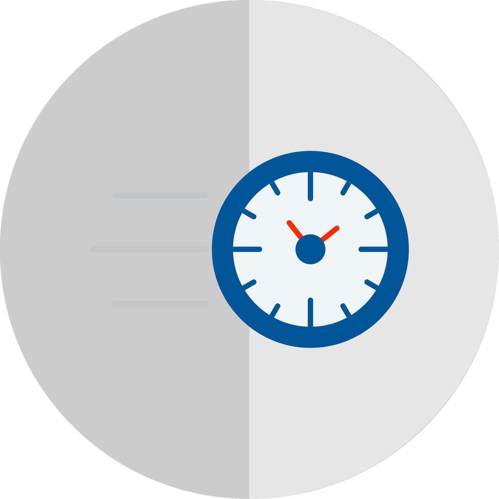 Fast Time Flat Scale Icon vector