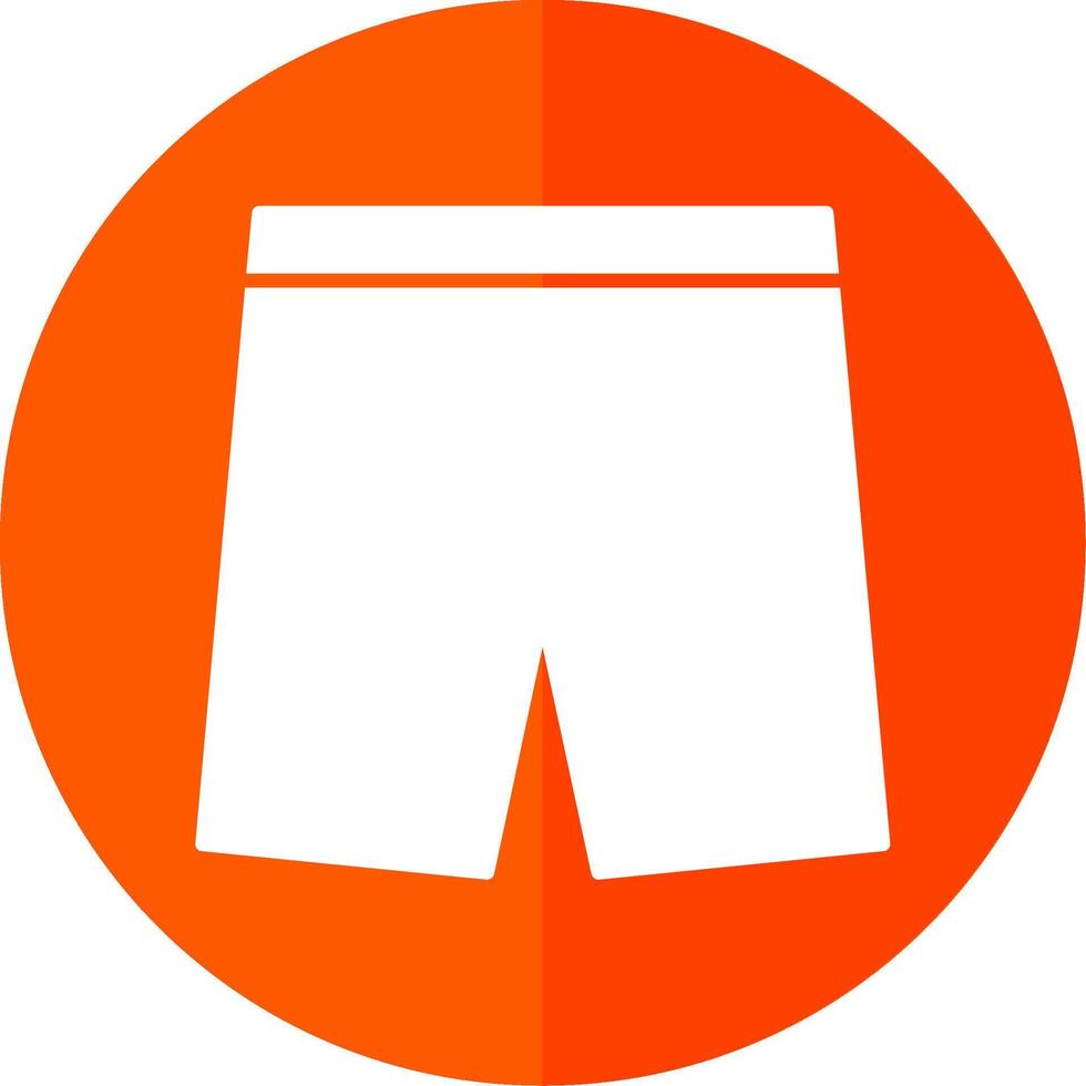 Shorts Glyph Red Circle Icon vector