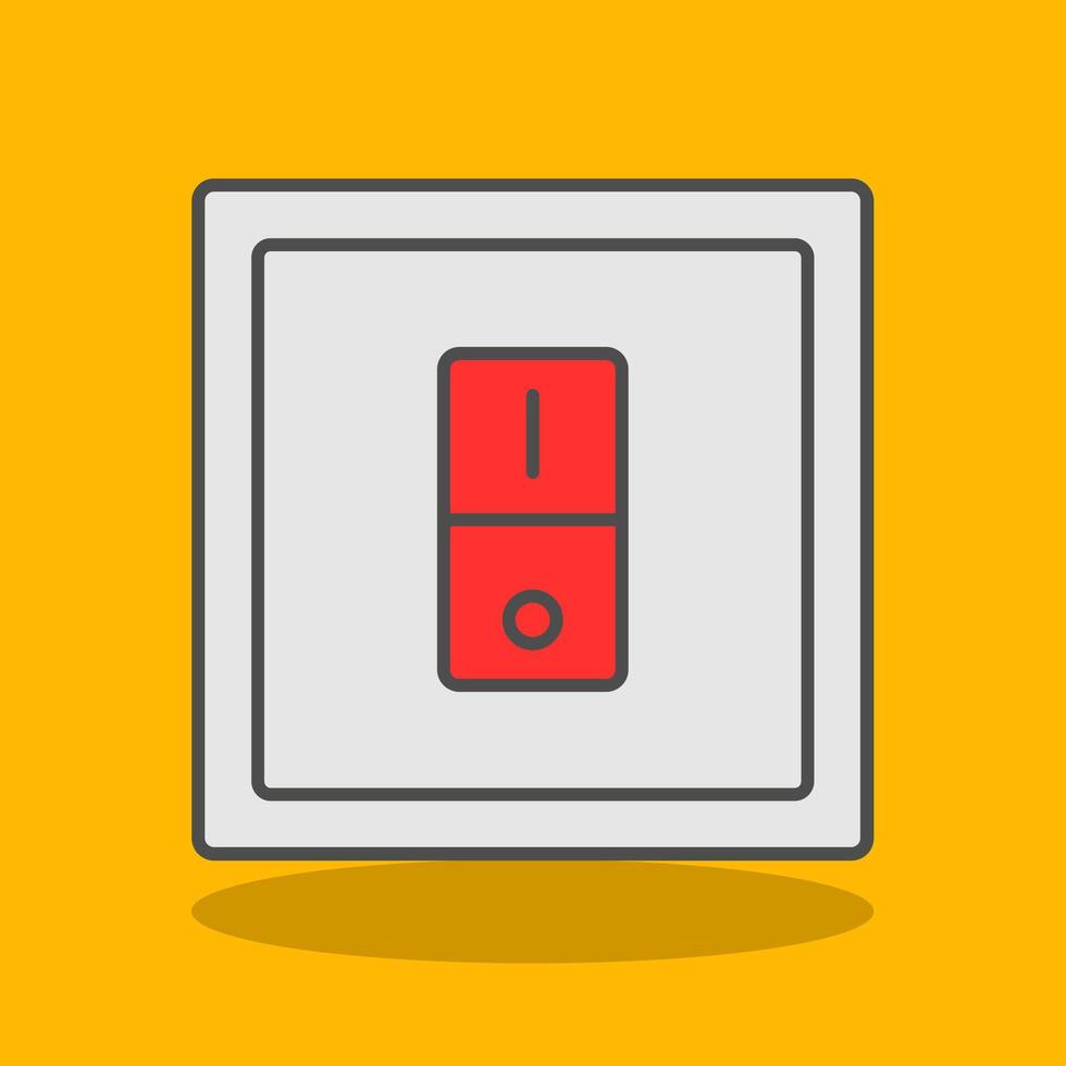 Switcher Filled Shadow Icon vector