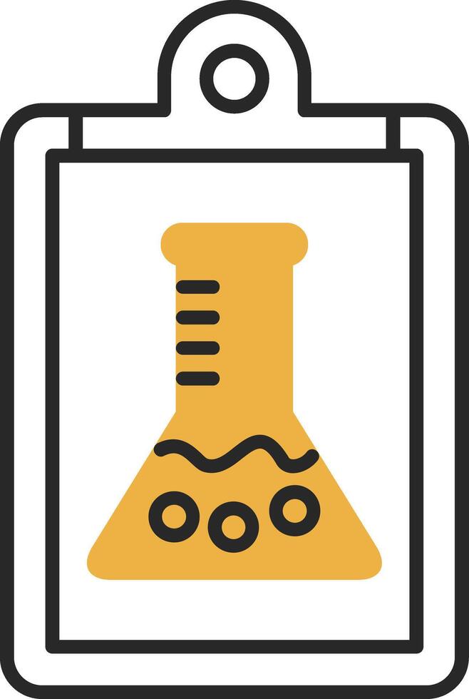 Report Skined Filled Icon vector