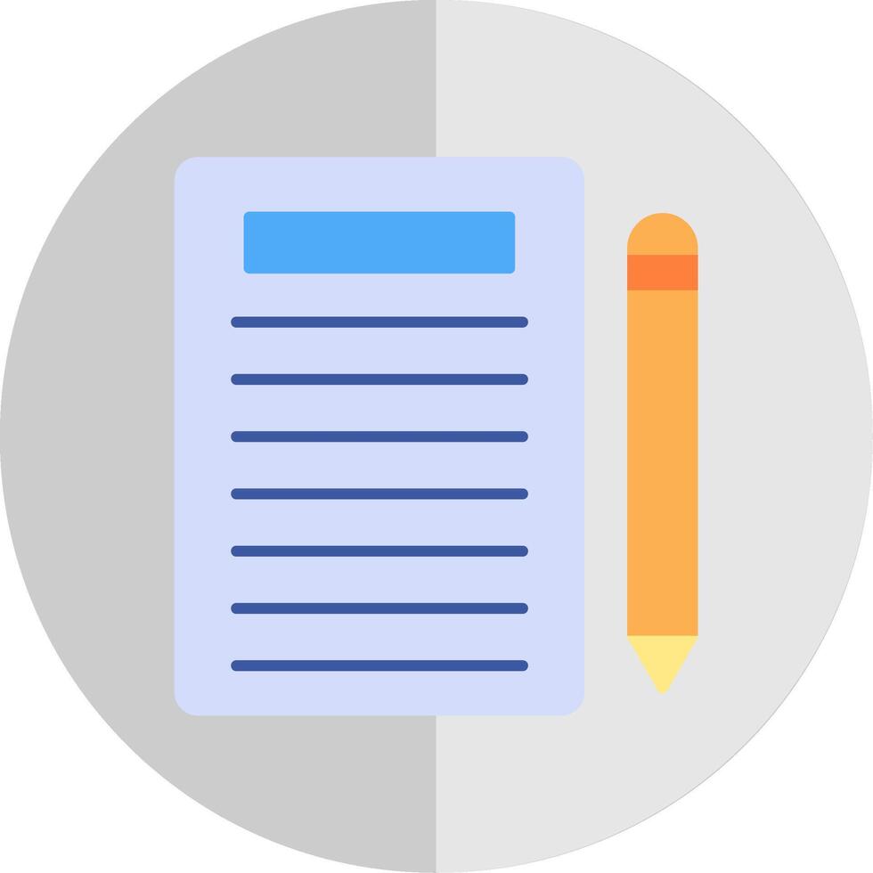 Notes Flat Scale Icon vector