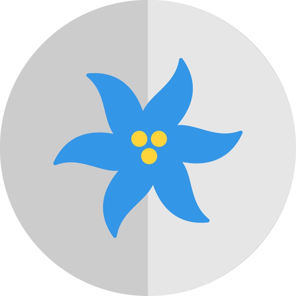 Bluebell Flat Scale Icon vector