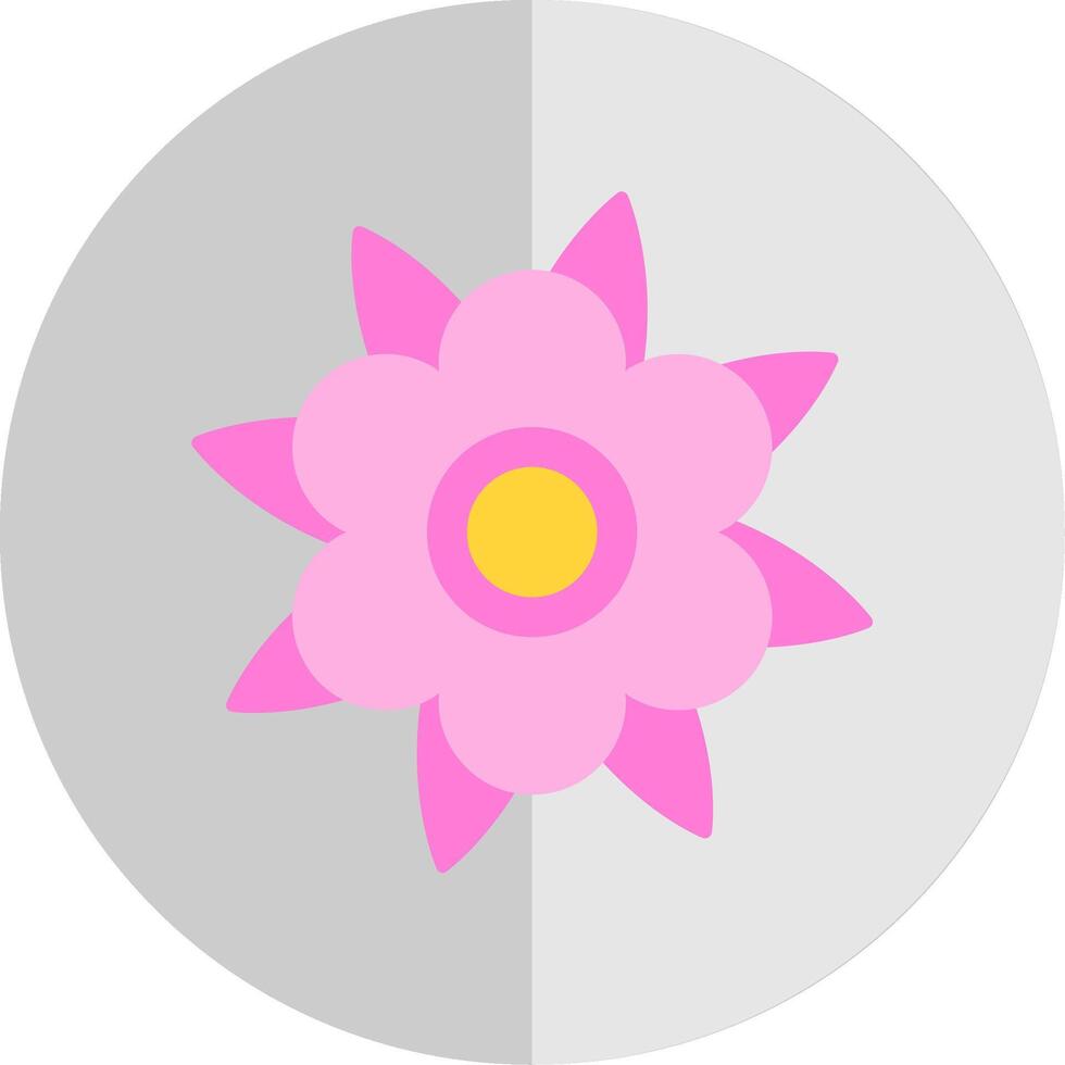 Dahlia Flat Scale Icon vector