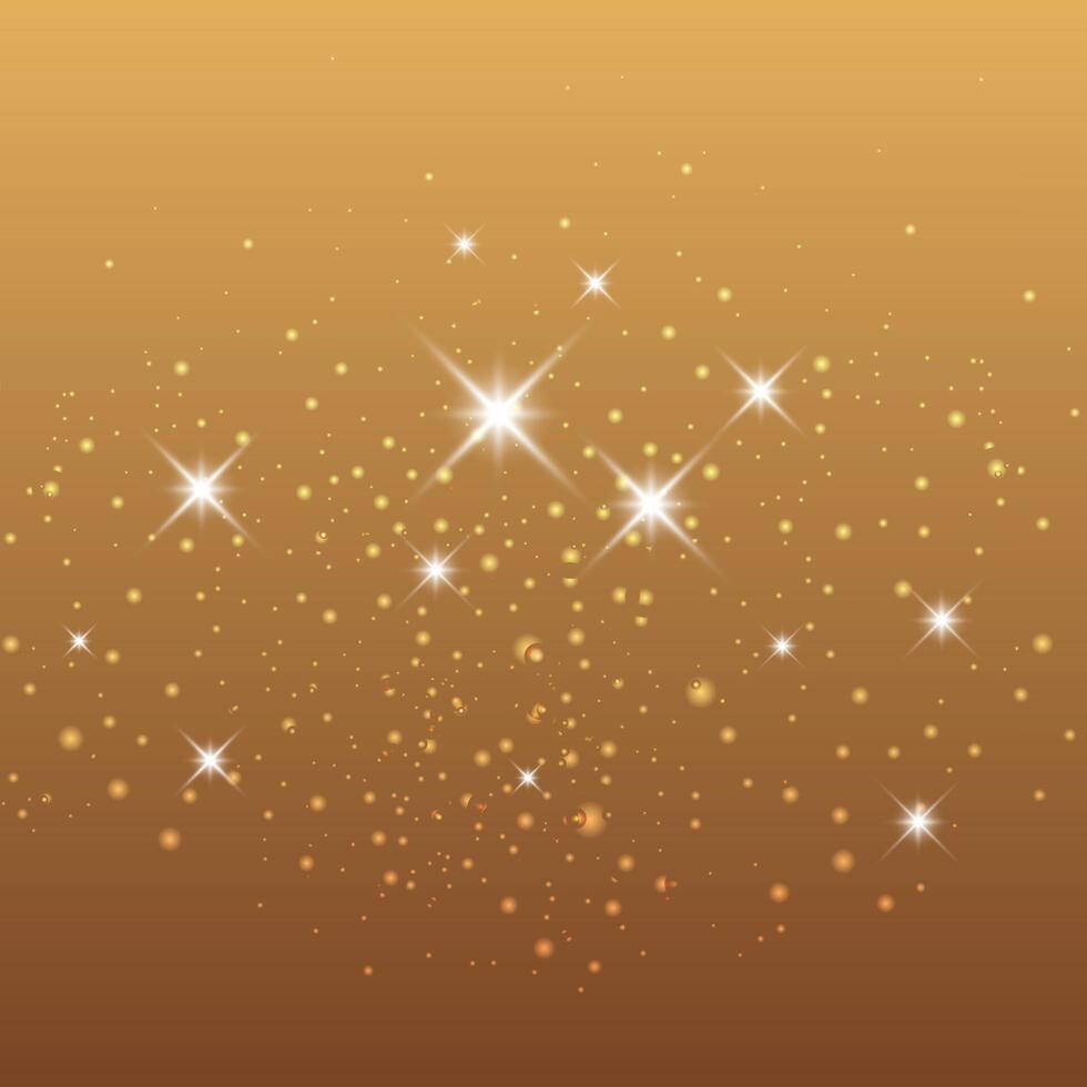Golden bow Collection set vector